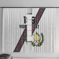 Custom Guatemala Football Window Curtain Los Chapines White Version - Wonder Print Shop