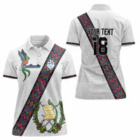 Custom Guatemala Football Women Polo Shirt Los Chapines White Version - Wonder Print Shop
