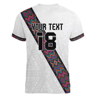 Custom Guatemala Football Women V-Neck T-Shirt Los Chapines White Version - Wonder Print Shop