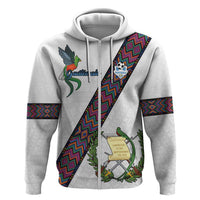 Custom Guatemala Football Zip Hoodie Los Chapines White Version - Wonder Print Shop