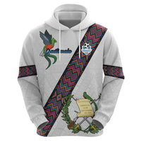 Custom Guatemala Football Zip Hoodie Los Chapines White Version - Wonder Print Shop