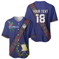 Custom Guatemala Football Baseball Jersey Los Chapines Blue Version - Wonder Print Shop