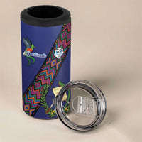 Custom Guatemala Football 4 in 1 Can Cooler Tumbler Los Chapines Blue Version - Wonder Print Shop