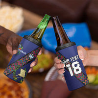 Custom Guatemala Football 4 in 1 Can Cooler Tumbler Los Chapines Blue Version - Wonder Print Shop