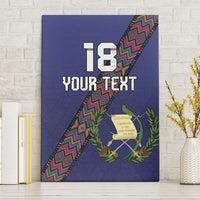 Custom Guatemala Football Canvas Wall Art Los Chapines Blue Version - Wonder Print Shop