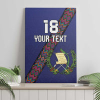 Custom Guatemala Football Canvas Wall Art Los Chapines Blue Version - Wonder Print Shop