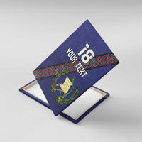 Custom Guatemala Football Canvas Wall Art Los Chapines Blue Version - Wonder Print Shop