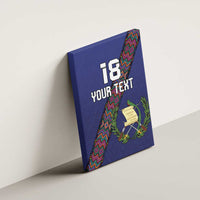 Custom Guatemala Football Canvas Wall Art Los Chapines Blue Version - Wonder Print Shop