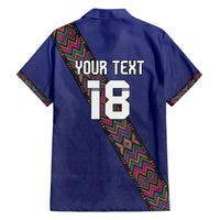 Custom Guatemala Football Family Matching Puletasi and Hawaiian Shirt Los Chapines Blue Version - Wonder Print Shop
