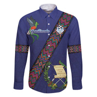 Custom Guatemala Football Family Matching Puletasi and Hawaiian Shirt Los Chapines Blue Version - Wonder Print Shop