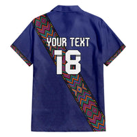 Custom Guatemala Football Family Matching Short Sleeve Bodycon Dress and Hawaiian Shirt Los Chapines Blue Version - Wonder Print Shop