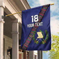 Custom Guatemala Football Garden Flag Los Chapines Blue Version - Wonder Print Shop