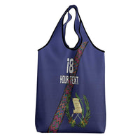 Custom Guatemala Football Grocery Bag Los Chapines Blue Version - Wonder Print Shop