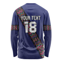 Custom Guatemala Football Long Sleeve Shirt Los Chapines Blue Version - Wonder Print Shop