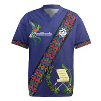 Custom Guatemala Football Rugby Jersey Los Chapines Blue Version - Wonder Print Shop