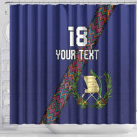 Custom Guatemala Football Shower Curtain Los Chapines Blue Version - Wonder Print Shop