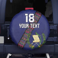 Custom Guatemala Football Spare Tire Cover Los Chapines Blue Version - Wonder Print Shop