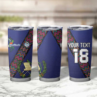 Custom Guatemala Football Tumbler Cup Los Chapines Blue Version - Wonder Print Shop