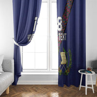 Custom Guatemala Football Window Curtain Los Chapines Blue Version - Wonder Print Shop