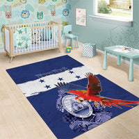 Honduras Independence Day Area Rug Scarlet Macaw Flag Style - Wonder Print Shop