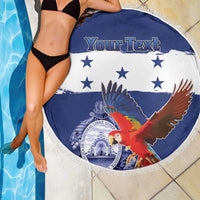 Honduras Independence Day Beach Blanket Scarlet Macaw Flag Style - Wonder Print Shop