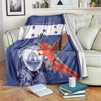Honduras Independence Day Blanket Scarlet Macaw Flag Style - Wonder Print Shop