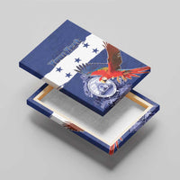 Honduras Independence Day Canvas Wall Art Scarlet Macaw Flag Style - Wonder Print Shop