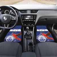 Honduras Independence Day Car Mats Scarlet Macaw Flag Style - Wonder Print Shop