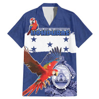 Honduras Independence Day Family Matching Mermaid Dress and Hawaiian Shirt Scarlet Macaw Flag Style - Wonder Print Shop