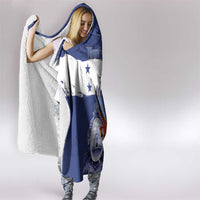 Honduras Independence Day Hooded Blanket Scarlet Macaw Flag Style - Wonder Print Shop