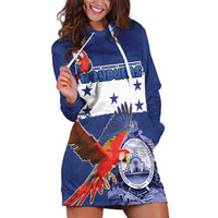 Honduras Independence Day Hoodie Dress Scarlet Macaw Flag Style - Wonder Print Shop