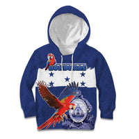 Honduras Independence Day Kid Hoodie Scarlet Macaw Flag Style - Wonder Print Shop