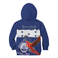 Honduras Independence Day Kid Hoodie Scarlet Macaw Flag Style - Wonder Print Shop