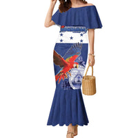 Honduras Independence Day Mermaid Dress Scarlet Macaw Flag Style - Wonder Print Shop