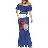 Honduras Independence Day Mermaid Dress Scarlet Macaw Flag Style - Wonder Print Shop