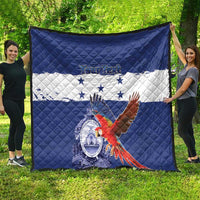 Honduras Independence Day Quilt Scarlet Macaw Flag Style - Wonder Print Shop