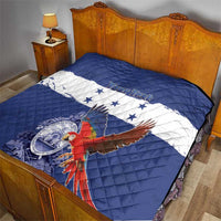 Honduras Independence Day Quilt Scarlet Macaw Flag Style - Wonder Print Shop