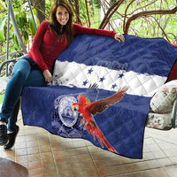 Honduras Independence Day Quilt Scarlet Macaw Flag Style - Wonder Print Shop