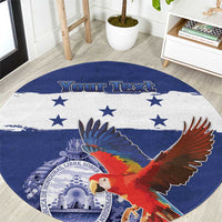 Honduras Independence Day Round Carpet Scarlet Macaw Flag Style - Wonder Print Shop