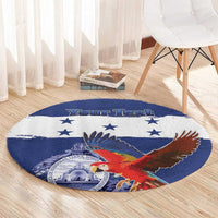 Honduras Independence Day Round Carpet Scarlet Macaw Flag Style - Wonder Print Shop