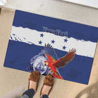 Honduras Independence Day Rubber Doormat Scarlet Macaw Flag Style - Wonder Print Shop