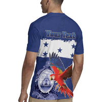 Honduras Independence Day Rugby Jersey Scarlet Macaw Flag Style - Wonder Print Shop