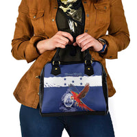Honduras Independence Day Shoulder Handbag Scarlet Macaw Flag Style - Wonder Print Shop