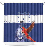 Honduras Independence Day Shower Curtain Scarlet Macaw Flag Style - Wonder Print Shop
