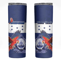 Honduras Independence Day Skinny Tumbler Scarlet Macaw Flag Style - Wonder Print Shop