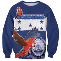 Honduras Independence Day Sweatshirt Scarlet Macaw Flag Style - Wonder Print Shop