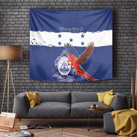Honduras Independence Day Tapestry Scarlet Macaw Flag Style - Wonder Print Shop