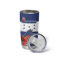 Honduras Independence Day Tumbler Cup Scarlet Macaw Flag Style - Wonder Print Shop