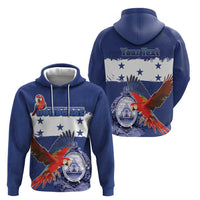 Honduras Independence Day Zip Hoodie Scarlet Macaw Flag Style - Wonder Print Shop