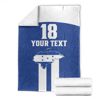 Custom Honduras Football Blanket La H Go Champion - Wonder Print Shop